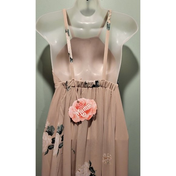 New Show Me Your Mumu Weddings Amanda Maxi Dress Pale Pink Floral XXS - Picture 6 of 9